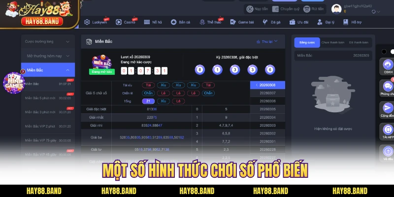 Một số hình thức chơi số phổ biến